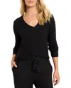 Nic + Zoe Nic+zoe Breezy Texture Sweater In Black