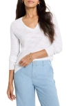 Nic + Zoe Nic+zoe Breezy Texture Sweater In White