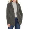 Nic + Zoe Nic+zoe Brushed Double Knit Blazer In Gray