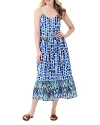 NIC + ZOE NIC+ZOE BRUSHSTROKE BLUES DRESS