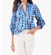 Nic + Zoe Brushstrokes Print Pullover Top In Multi