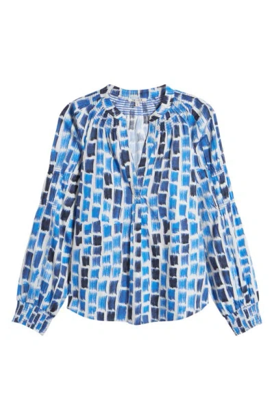 NIC + ZOE NIC+ZOE BRUSHSTROKES PRINT PULLOVER TOP