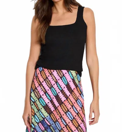 Nic + Zoe Bubble Knit Tank Top In Black