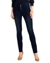 Nic + Zoe Nic+zoe Button Fly Slim Jeans In Twilight In Purple