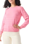 Nic + Zoe Nic+zoe Button Shoulder Sweater In Multi