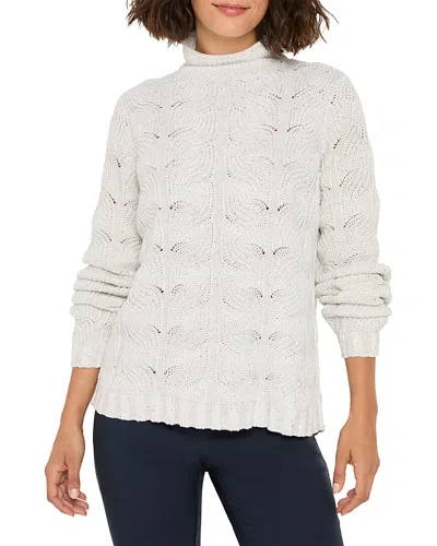 Nic + Zoe Nic+zoe Cable Knit Sparkle Sweater In Multi