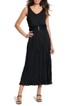 Nic + Zoe Nic+zoe Cailin Crinkle A-line Dress In Black Onyx
