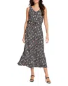 Nic + Zoe Nic+zoe Cailin Dot Print A-line Dress In Black Multi