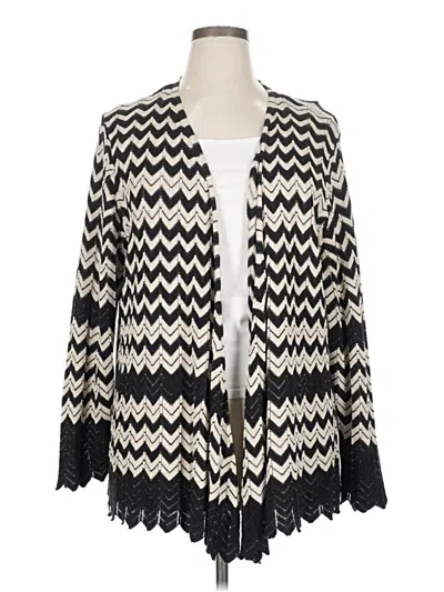 Pre-owned Nic + Zoe Cardigan Sweater In Black