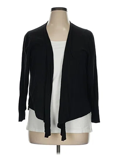 Pre-owned Nic + Zoe Cardigan Sweater In Black