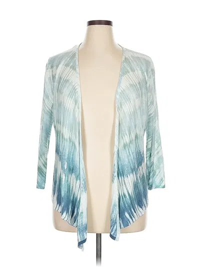 Pre-owned Nic + Zoe Cardigan Sweater In Blue