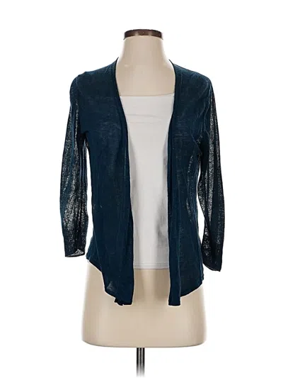 Pre-owned Nic + Zoe Cardigan Sweater In Blue