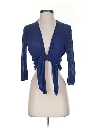 Pre-owned Nic + Zoe Cardigan Sweater In Blue