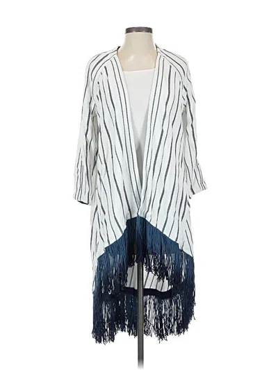 Pre-owned Nic + Zoe Cardigan Sweater In Blue