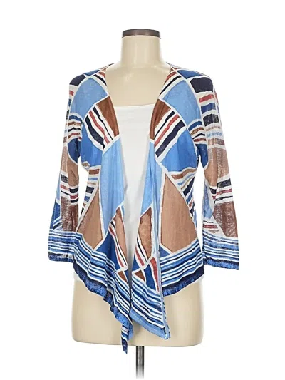 Pre-owned Nic + Zoe Cardigan Sweater In Blue