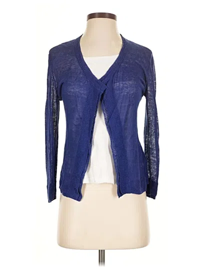Pre-owned Nic + Zoe Cardigan Sweater In Blue