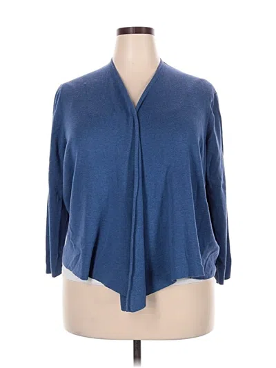 Pre-owned Nic + Zoe Cardigan Sweater In Blue