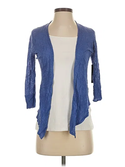 Pre-owned Nic + Zoe Cardigan Sweater In Blue