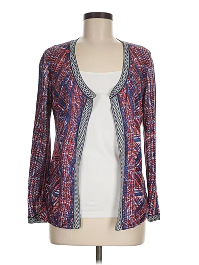 Pre-owned Nic + Zoe Cardigan Sweater In Blue