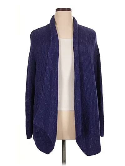 Pre-owned Nic + Zoe Cardigan Sweater In Blue