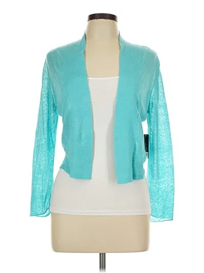 Pre-owned Nic + Zoe Cardigan Sweater In Blue