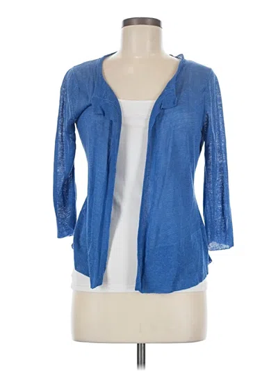 Pre-owned Nic + Zoe Cardigan Sweater In Blue