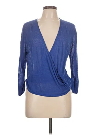 Pre-owned Nic + Zoe Cardigan Sweater In Blue