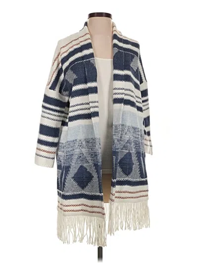 Pre-owned Nic + Zoe Cardigan Sweater In Blue
