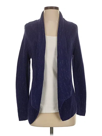 Pre-owned Nic + Zoe Cardigan Sweater In Blue