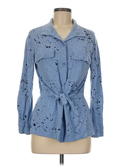 Pre-owned Nic + Zoe Cardigan Sweater In Blue
