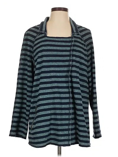 Pre-owned Nic + Zoe Cardigan Sweater In Blue