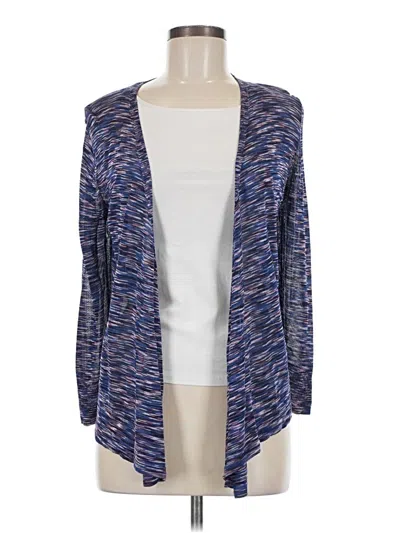 Pre-owned Nic + Zoe Cardigan Sweater In Blue