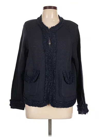 Pre-owned Nic + Zoe Cardigan Sweater In Blue