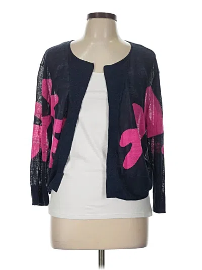 Pre-owned Nic + Zoe Cardigan Sweater In Blue