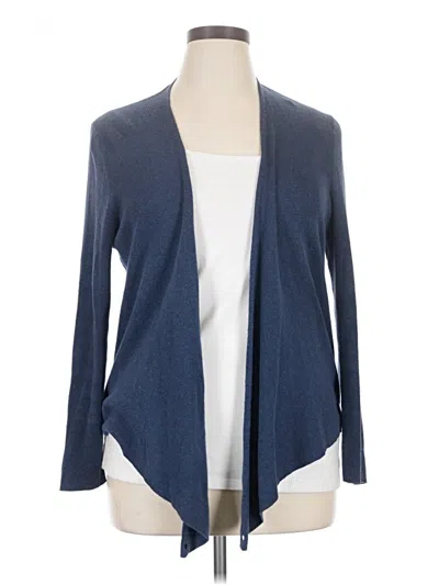 Pre-owned Nic + Zoe Cardigan Sweater In Blue