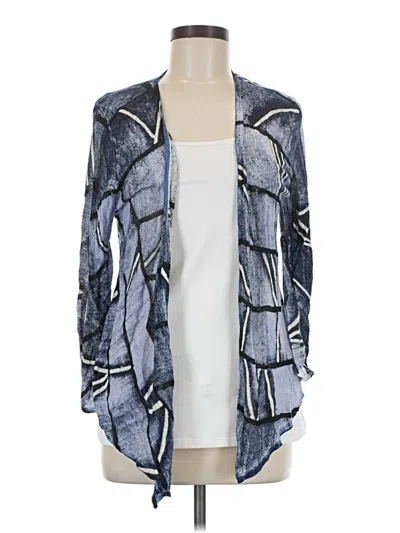 Pre-owned Nic + Zoe Cardigan Sweater In Blue