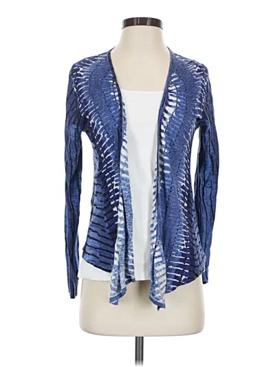 Pre-owned Nic + Zoe Cardigan Sweater In Blue