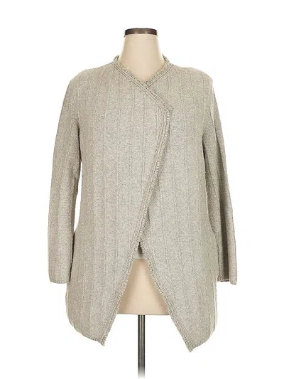 Pre-owned Nic + Zoe Cardigan Sweater In Gray