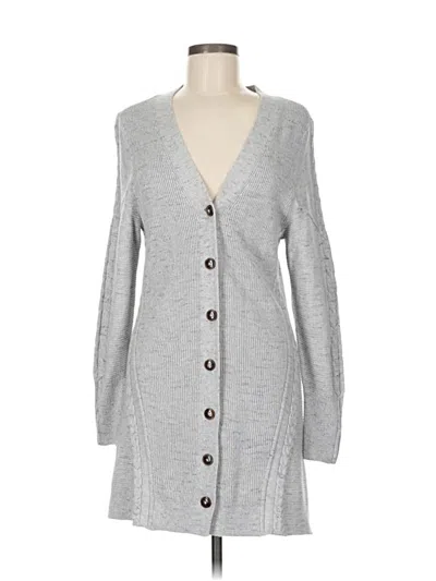 Pre-owned Nic + Zoe Cardigan Sweater In Gray