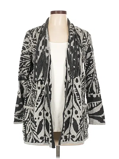 Pre-owned Nic + Zoe Cardigan Sweater In Gray