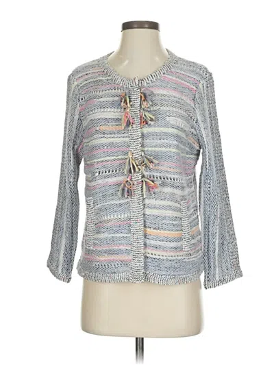 Pre-owned Nic + Zoe Cardigan Sweater In Gray