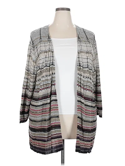 Pre-owned Nic + Zoe Cardigan Sweater In Gray