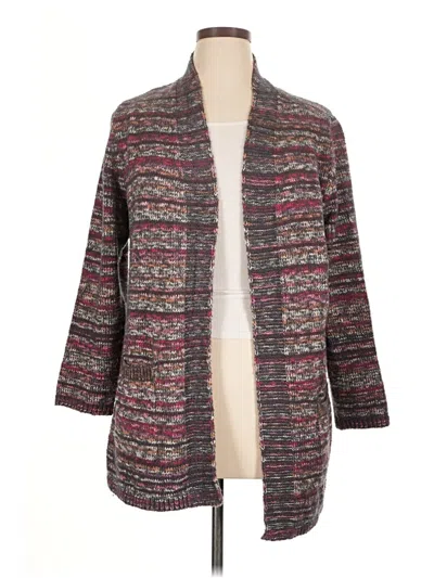 Pre-owned Nic + Zoe Cardigan Sweater In Gray