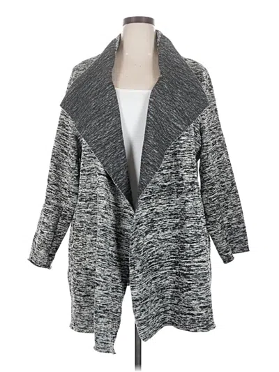 Pre-owned Nic + Zoe Cardigan Sweater In Gray