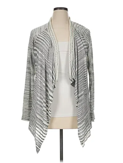 Pre-owned Nic + Zoe Cardigan Sweater In Gray