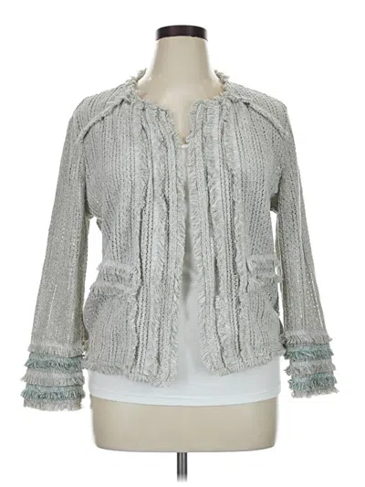 Pre-owned Nic + Zoe Cardigan Sweater In Gray