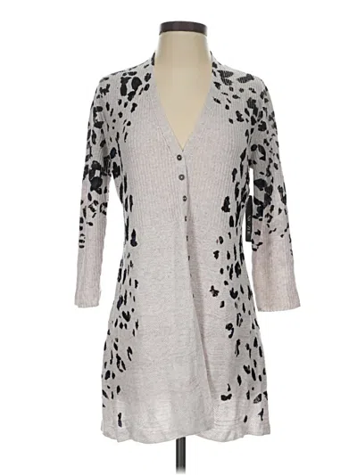 Pre-owned Nic + Zoe Cardigan Sweater In Gray