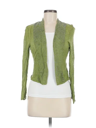 Pre-owned Nic + Zoe Cardigan Sweater In Green