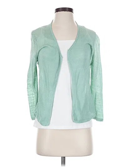 Pre-owned Nic + Zoe Cardigan Sweater In Green