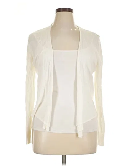 Pre-owned Nic + Zoe Cardigan Sweater In Ivory